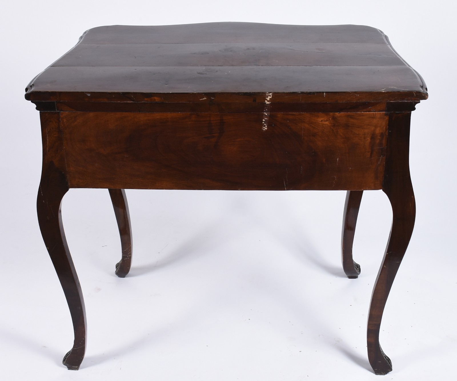 Mesa de encostar de jacarandá Dom José, uma gaveta com puxadores de... - foto 6 de 6