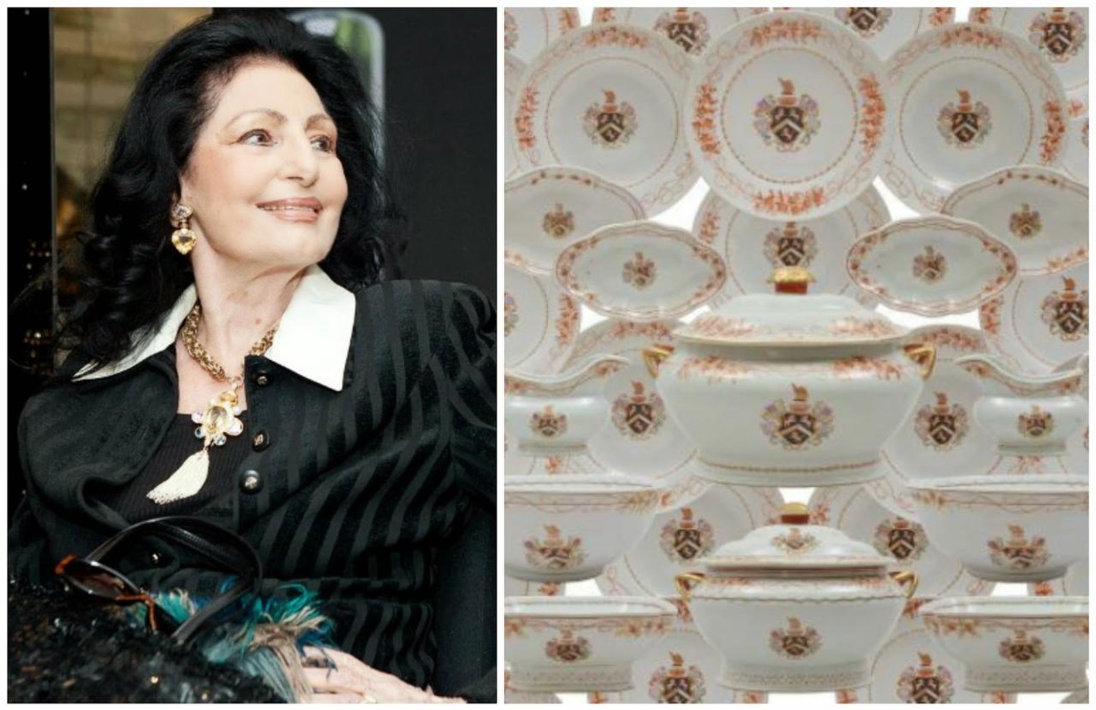 Grande medalhão porcelana francesa Samson, do século XIX, decorado ao... - foto 3 de 3