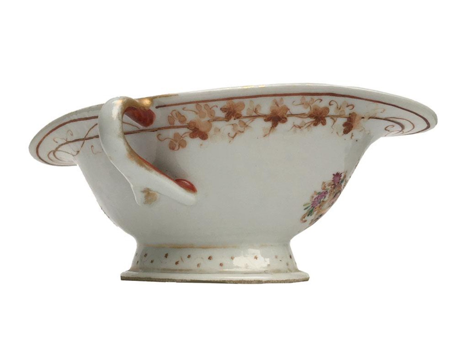 Molheira porcelana francesa Samson, do século XIX, decorado ao estilo... - foto 1 de 5