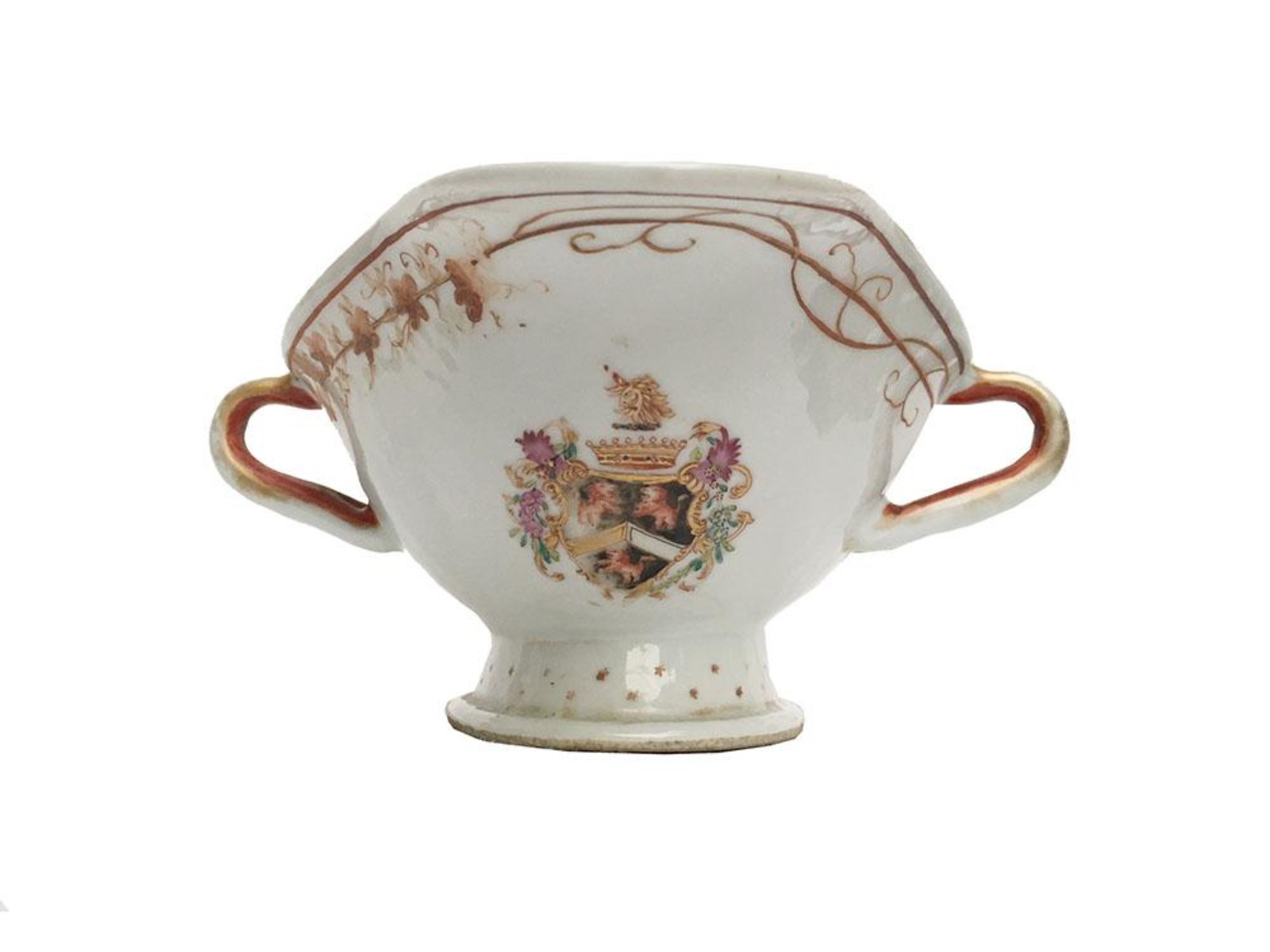 Molheira porcelana francesa Samson, do século XIX, decorado ao estilo... - foto 3 de 5