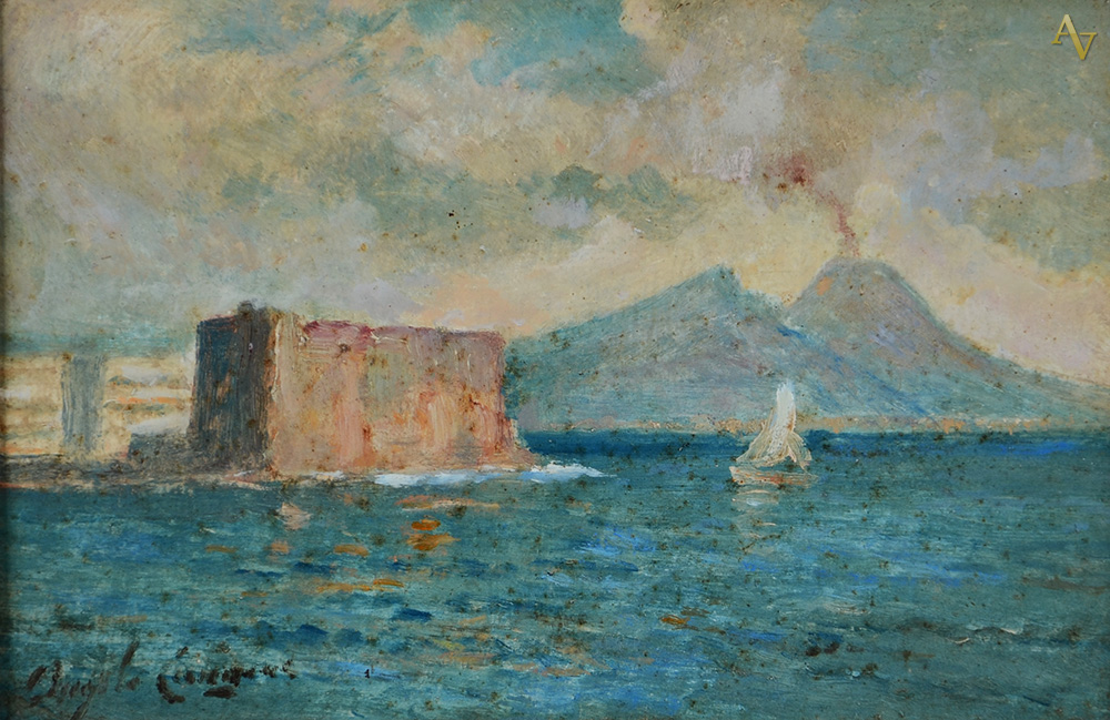 ANGELO CANNONE - 1989 - ose - Castel De L'Ovo - 16 x 24 - foto 1 de 2