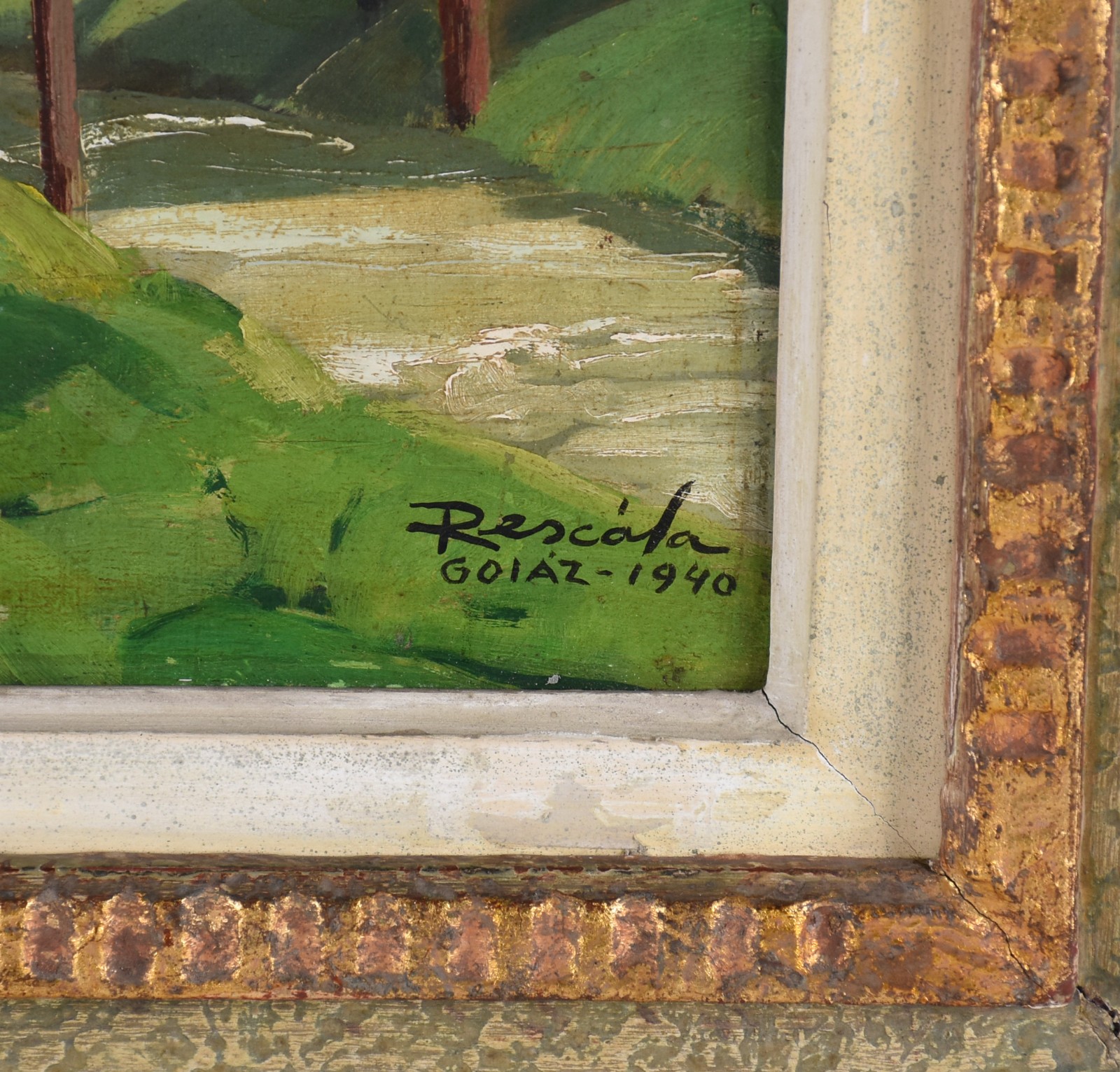 João José Rescala (1910-1986), Paisagem- Góias - foto 3 de 5