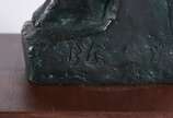 Bruno Giorgi (1905-1993),  - Escultura de bronze patinado, base de madeira, assinada.