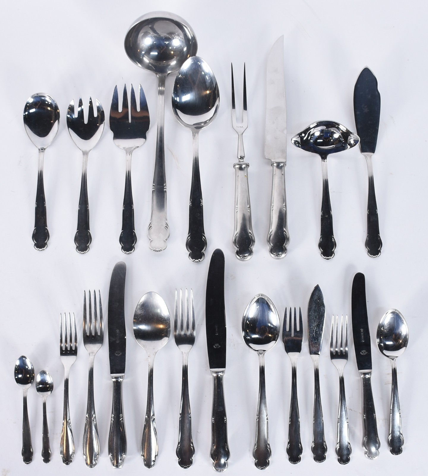 Faqueiro Hercules inox composto de: 17 garfos, 18 colheres, 8 facas... - foto 1 de 3