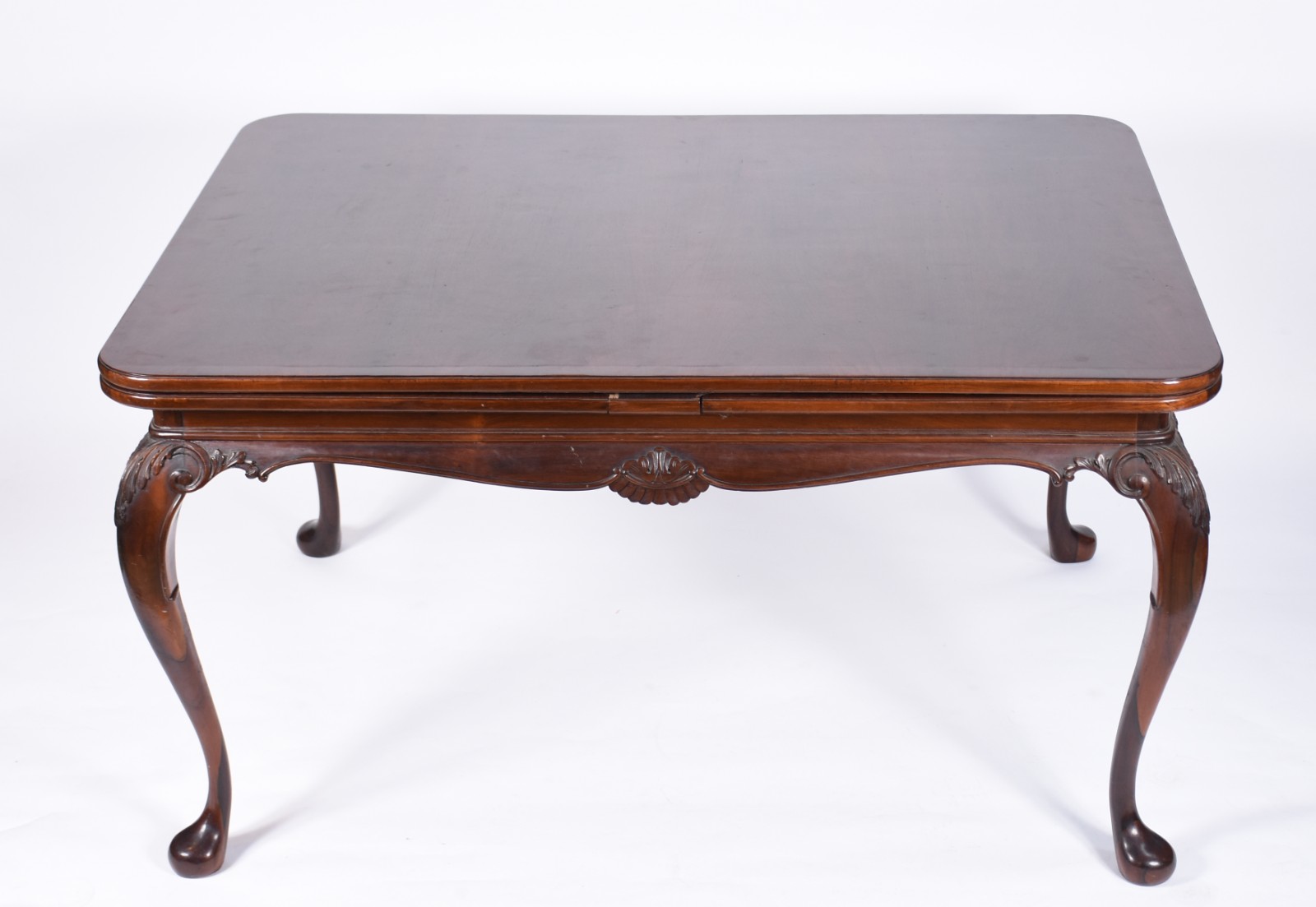 Mesa de jantar de madeira nobre com duas tábuas laterais extensoras... - foto 3 de 10