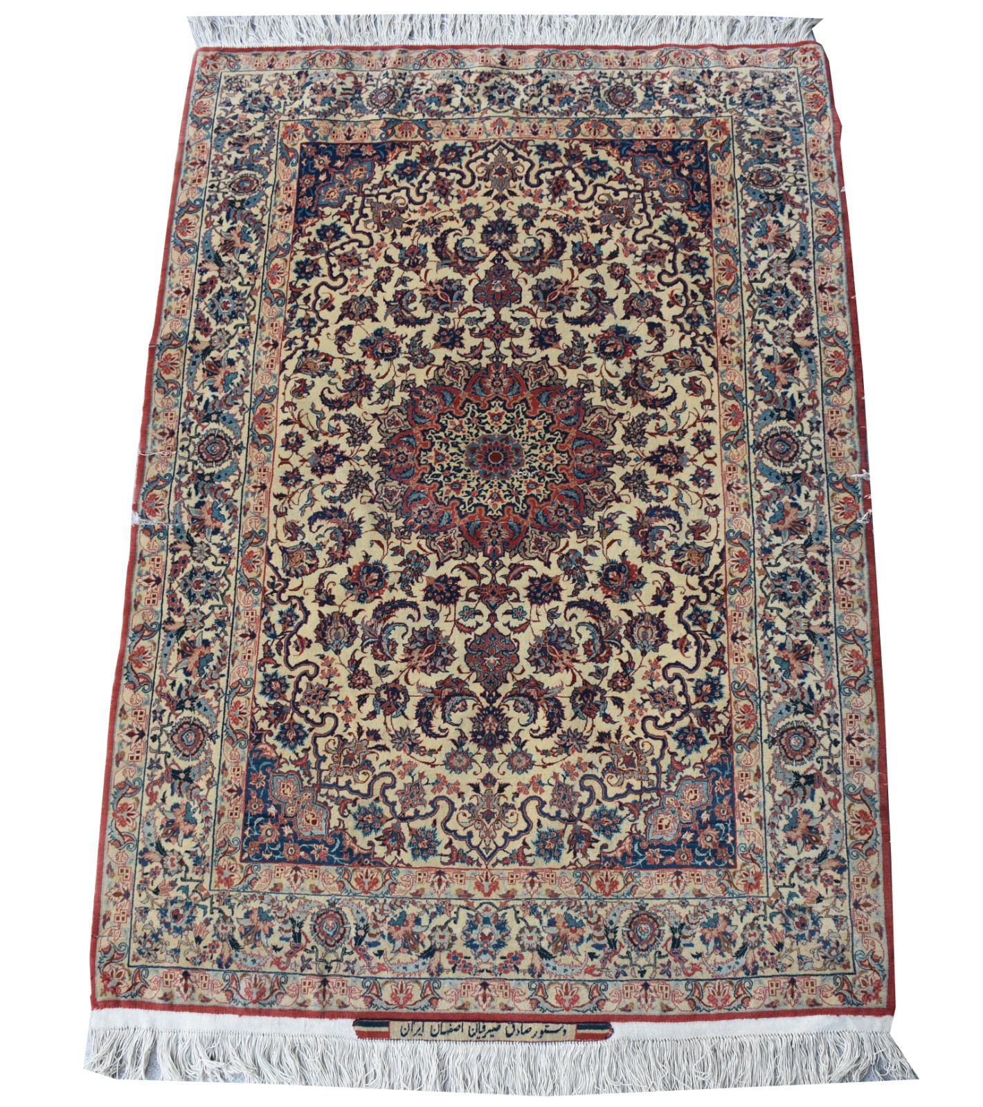 Tapete Shirvan, assinado. Com rasgados. - foto 1 de 6