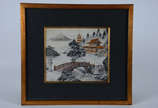 Cinco quadros orientais diversos, sendo 3 med.m... - Cinco quadros orientais diversos, sendo 3 med.moldura 43 x 47 cm  e 2 med.moldura 52 x 40 cm.