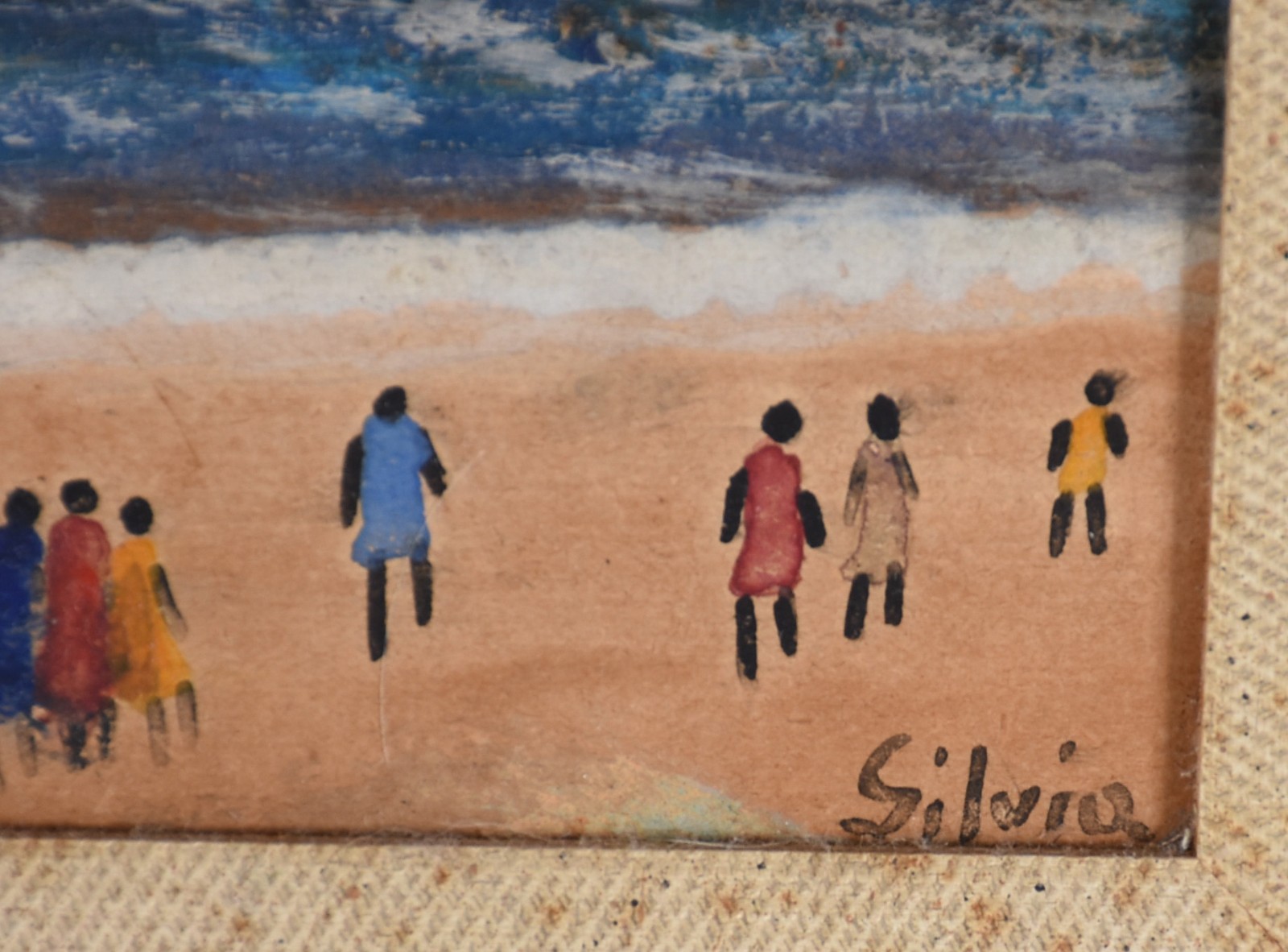 Sylvia de Leon Chalreo (1905-1991), Marinha Com Figuras - foto 3 de 4