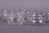 Oito bowls ingleses de cristal. - Oito bowls ingleses de cristal.