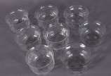 Oito bowls ingleses de cristal. - Oito bowls ingleses de cristal.