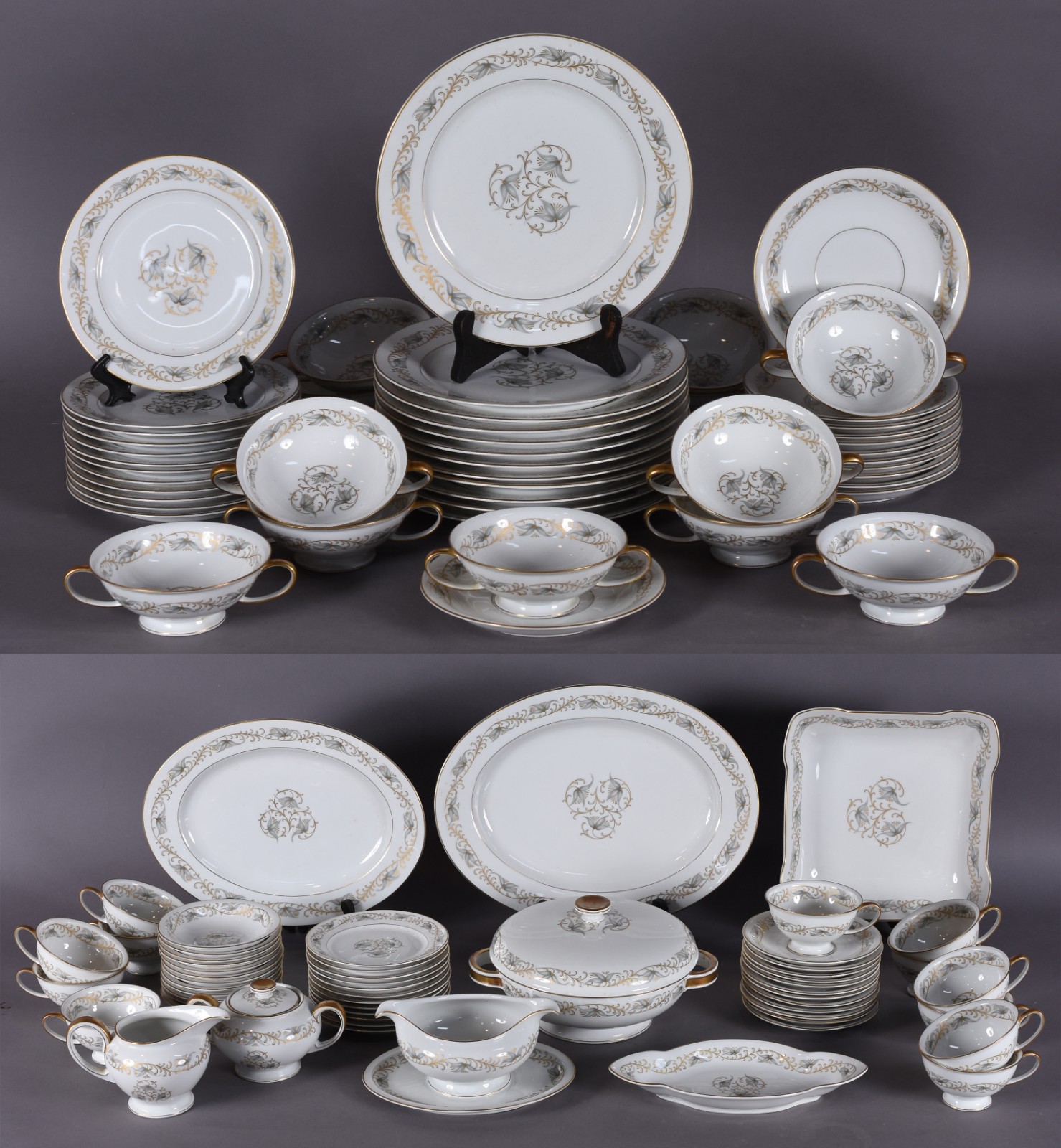 Serviço de jantar de porcelana Rosenthal composto de: 12 pratos... - foto 1 de 9