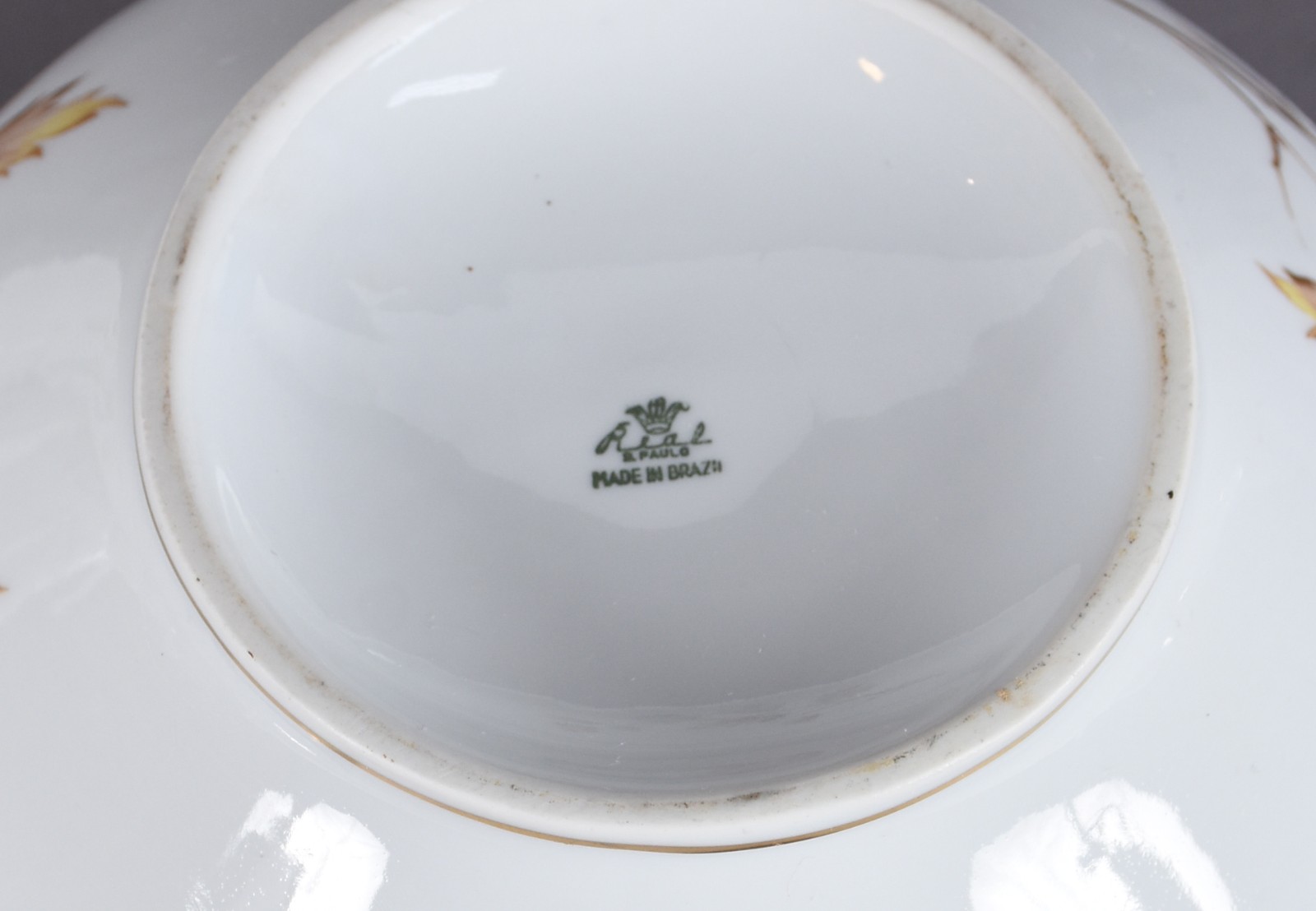 Aparelho de jantar, chá e café de porcelana Real com flores e folhas... - foto 10 de 11