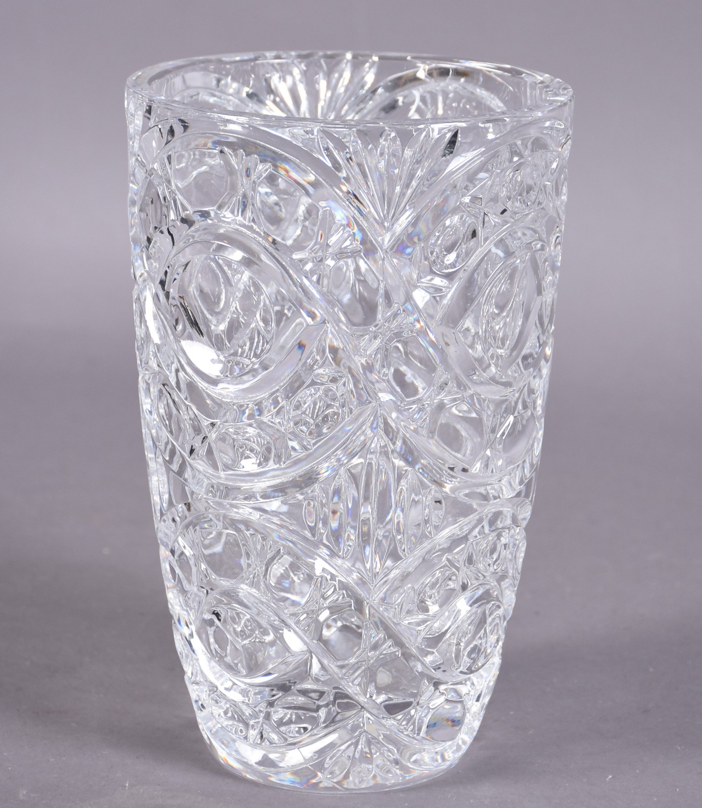 Vaso de cristal lapidado. - foto 3 de 4
