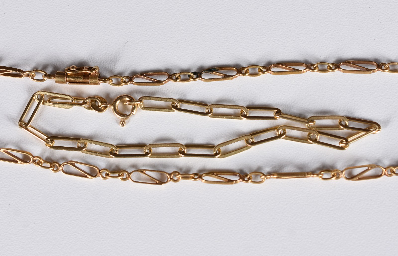 Conjunto de ouro 18 k composto de cordão e pulseira (Por motivos de... - foto 3 de 5