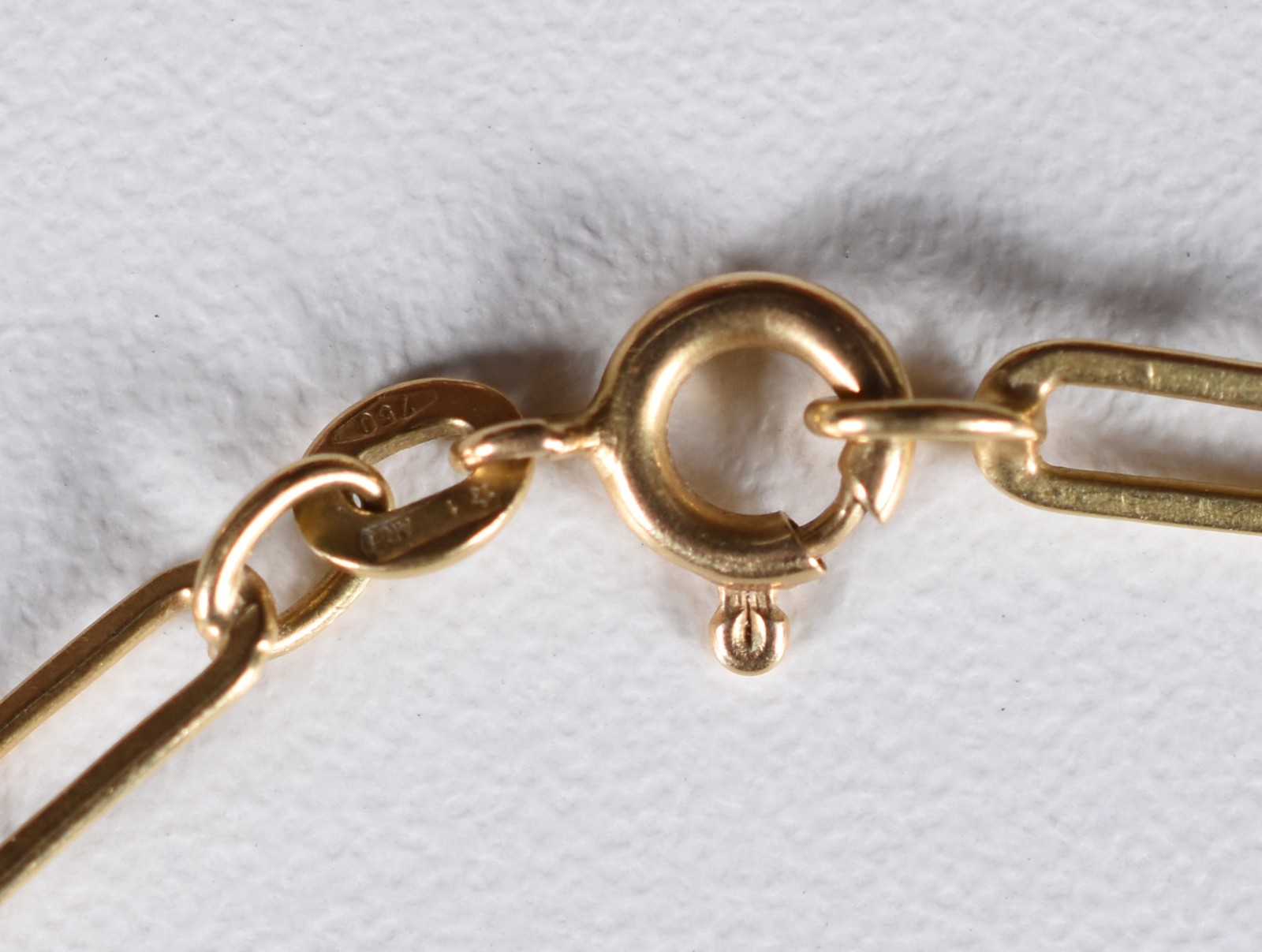 Conjunto de ouro 18 k composto de cordão e pulseira (Por motivos de... - foto 4 de 5