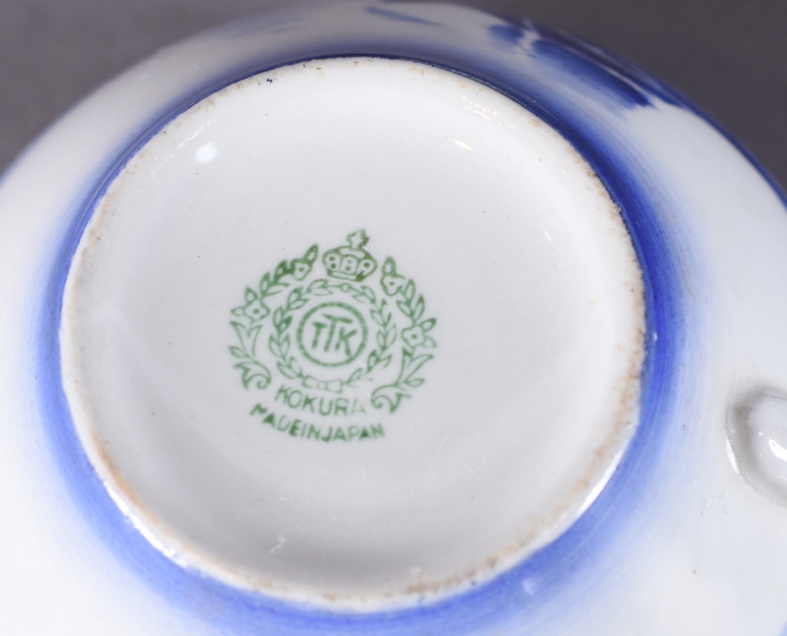 Serviço de chá de porcelana japonesa azul e branca "KOKURA "... - foto 5 de 5
