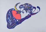 Rubens Gerchman (1942-2008), O beijo - Gravura 44/100.