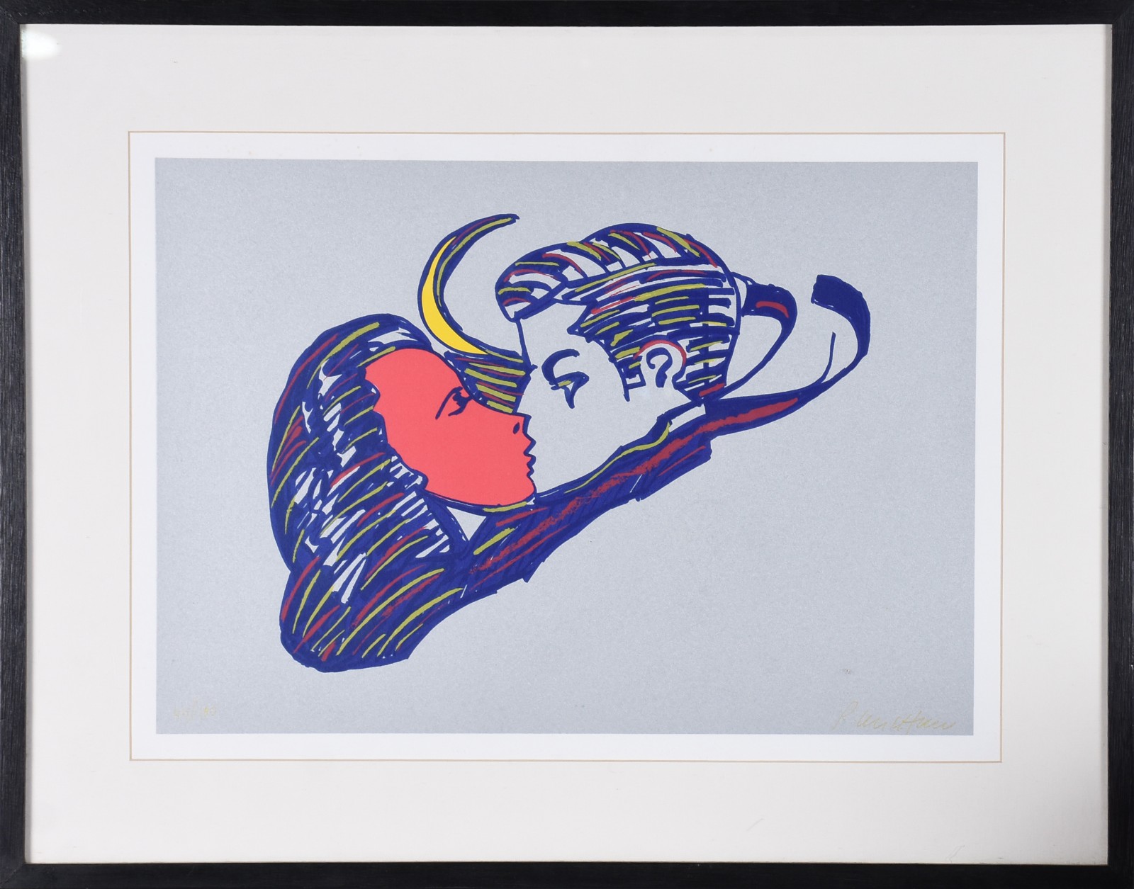  Rubens Gerchman (1942-2008), O beijo - foto 2 de 5