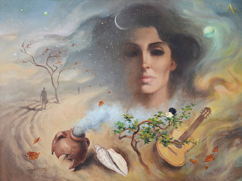 OSCAR PALACIOS - surrealismo - ost - 40 x 30. - foto 1 de 2