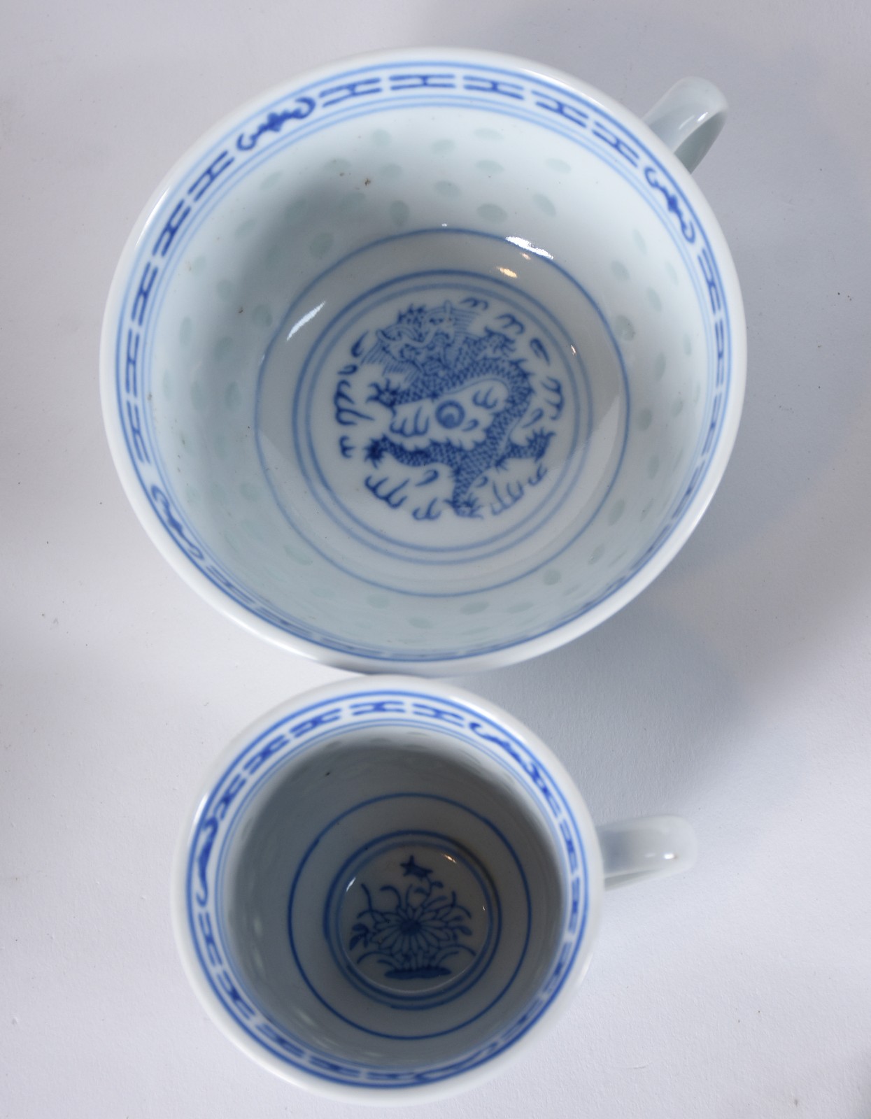 Serviço de porcelana oriental grão de arroz chá e jantar composto de... - foto 2 de 8