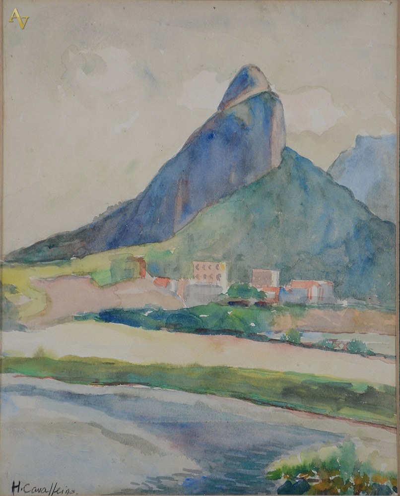 HENRIQUE CAVALLEIRO - Morro Dois Irmãos, RJ - Aquarela - 30 x 25. - foto 1 de 2