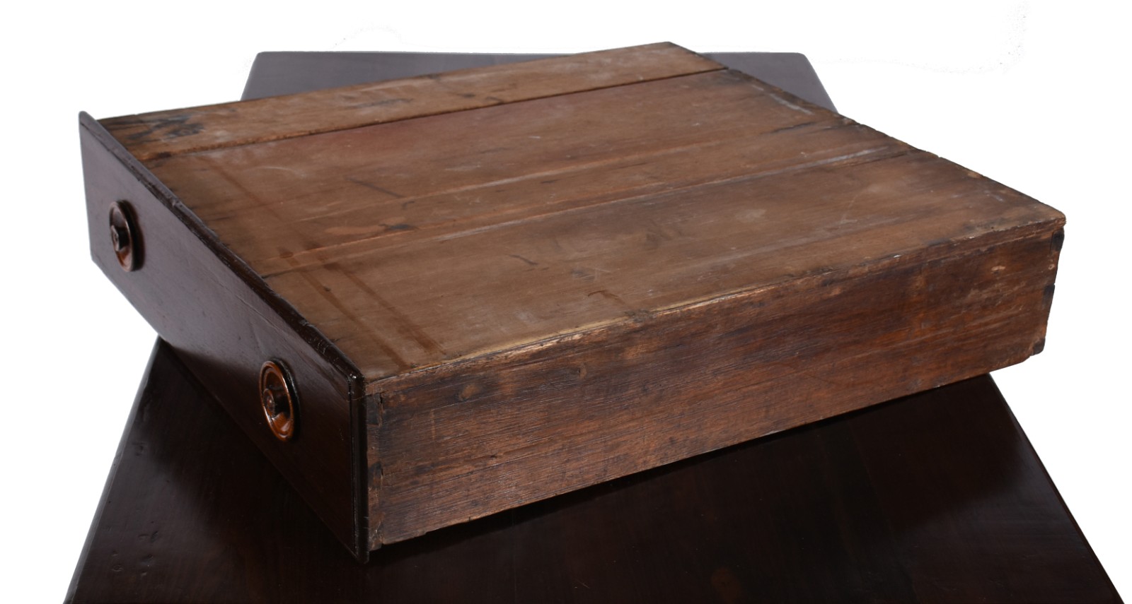 Mesa de madeira nobre com uma gaveta, pernas retas. - foto 4 de 5