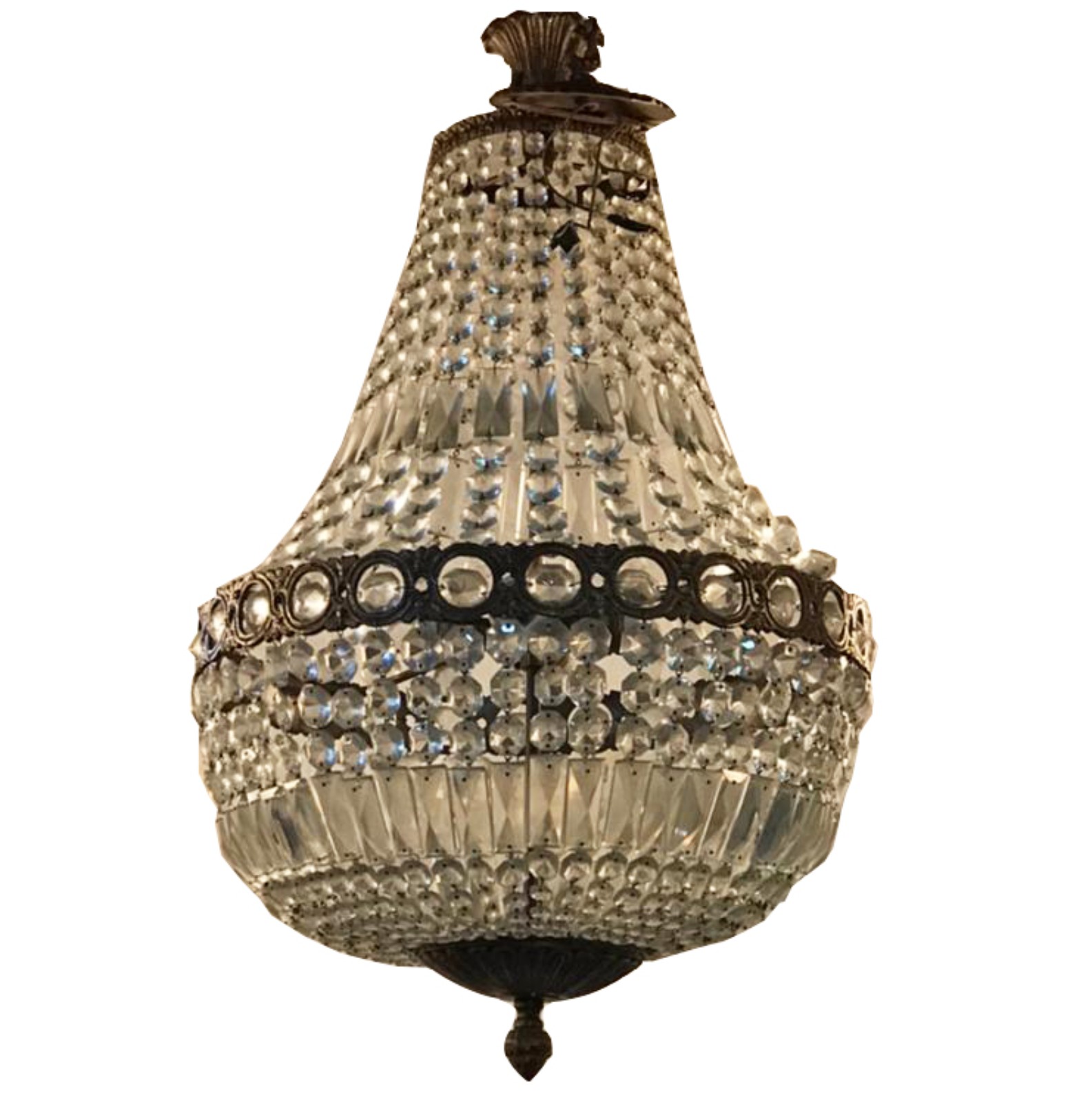 Lustre com contas de cristal. - foto 2 de 2