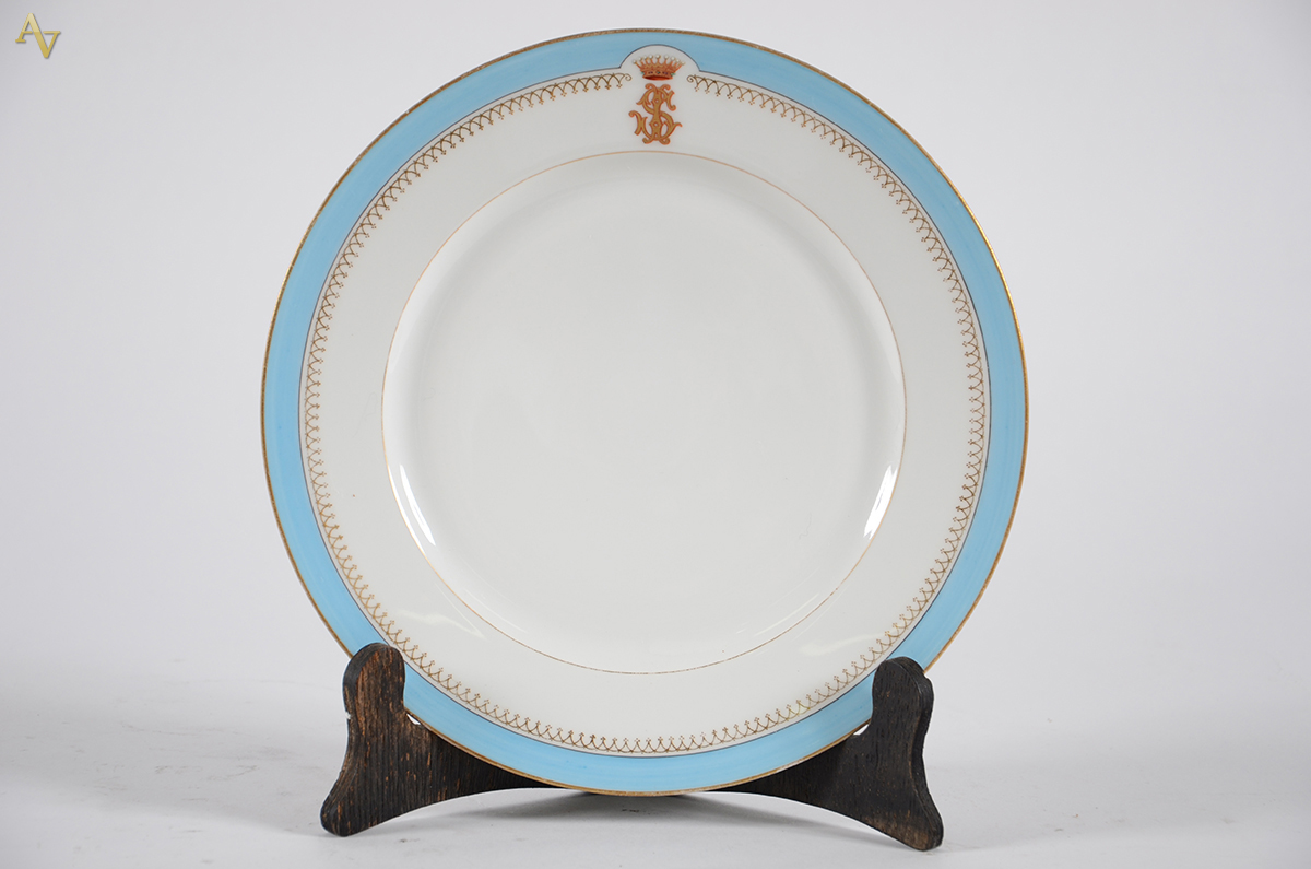 VISCONDE DE SANTA ISABEL - Prato de porcelana francesa Jh.KLOTZ... - foto 1 de 2