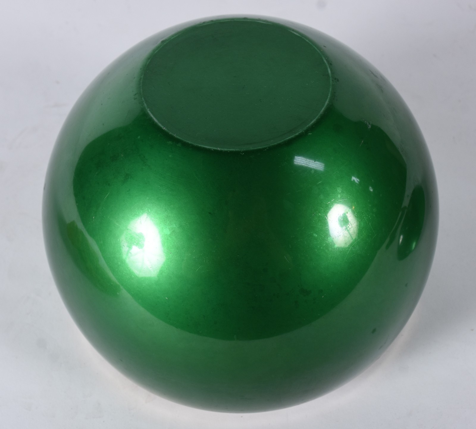 Balde de gelo feitio maçã na cor verde, parte interna de vidro. Anos... - foto 5 de 7
