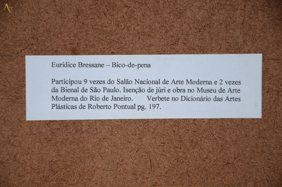 EURIDICE - Figuras - bico de pena - 28 x 20 - datado 1966 - foto 5 de 5
