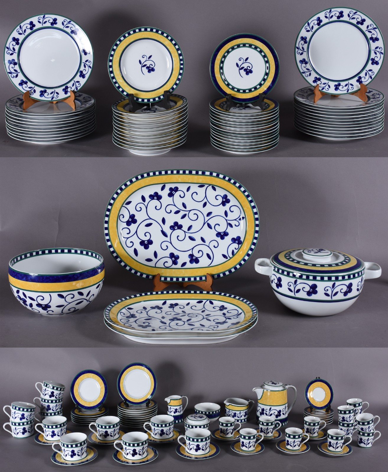 Aparelho de porcelana portuguesa SPAL para chá, café e jantar... - foto 1 de 10