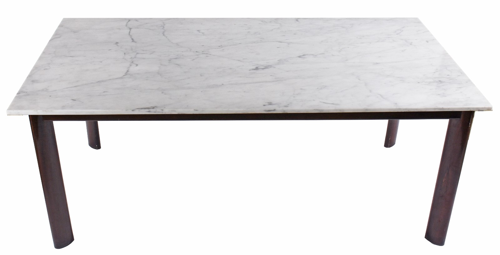 Mesa de jantar com base de jacarandá e tampo de mármore Carrara... - foto 4 de 9