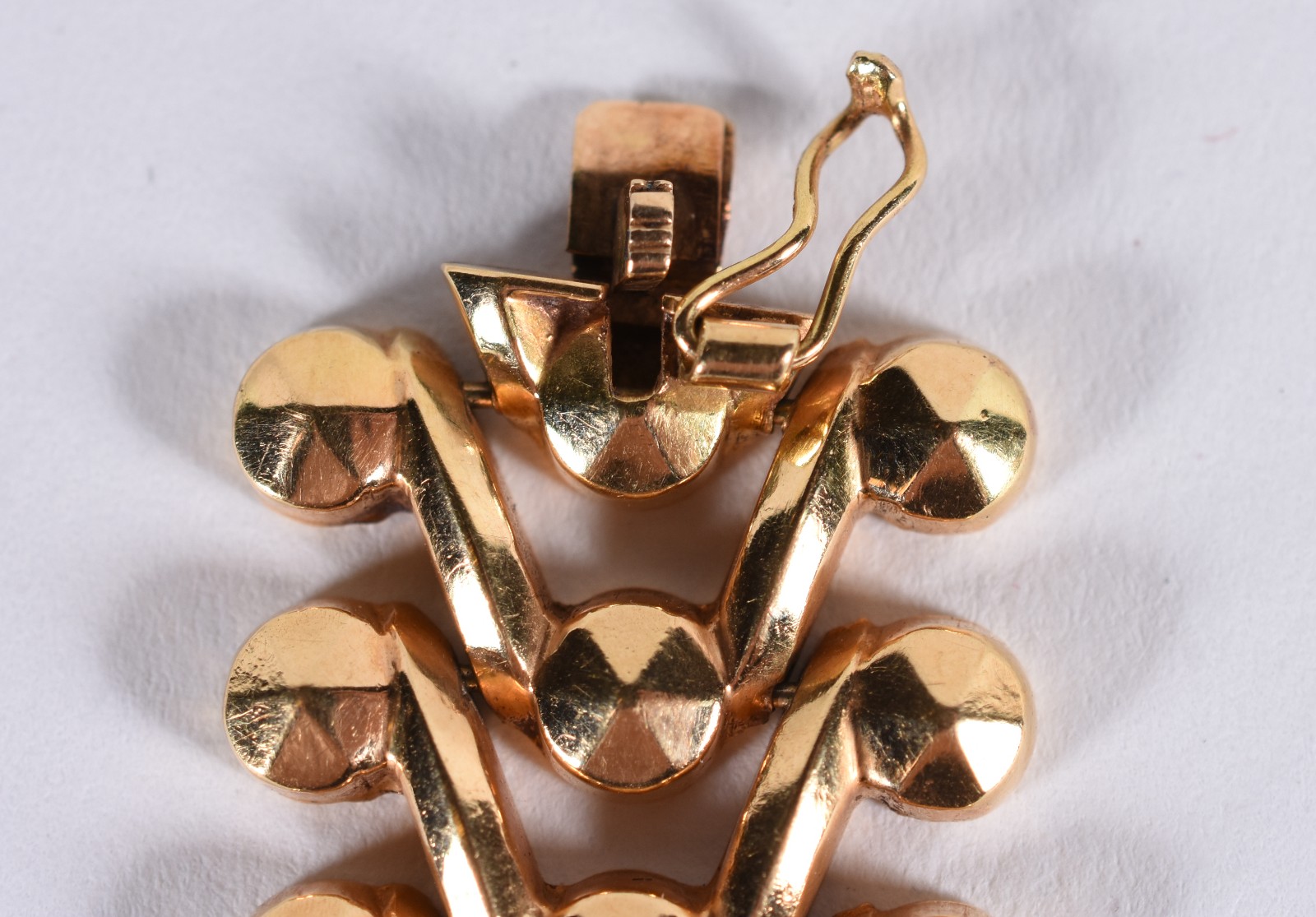 Pulseira de ouro 18k, contraste 750, decorada com setas em forma de... - foto 3 de 6