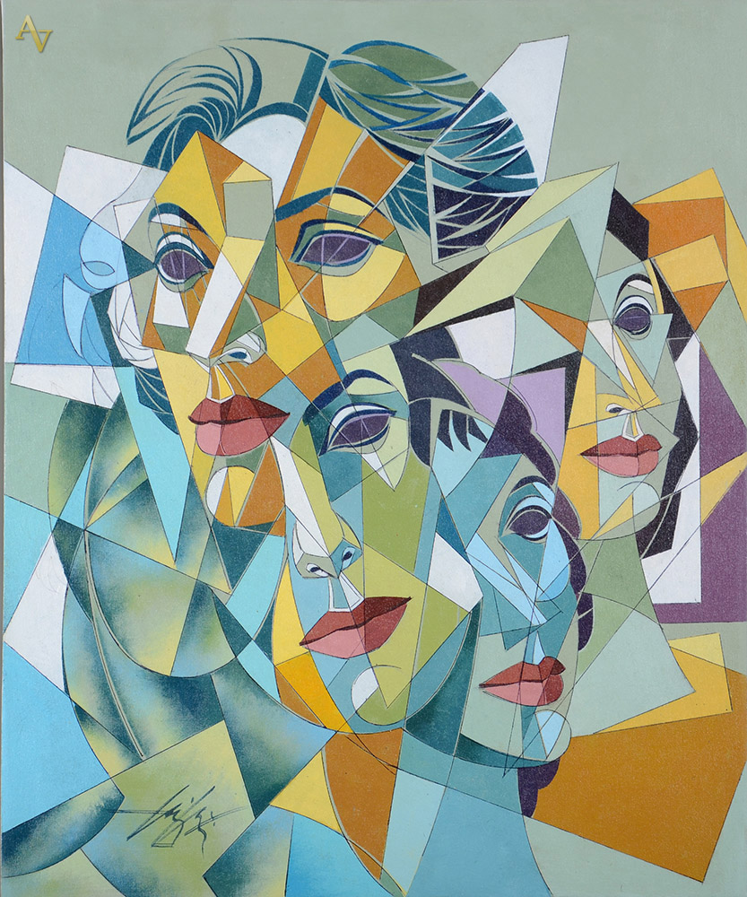 HENRI CARRIERES - Figuras - ost - 50 x 60. - foto 1 de 2