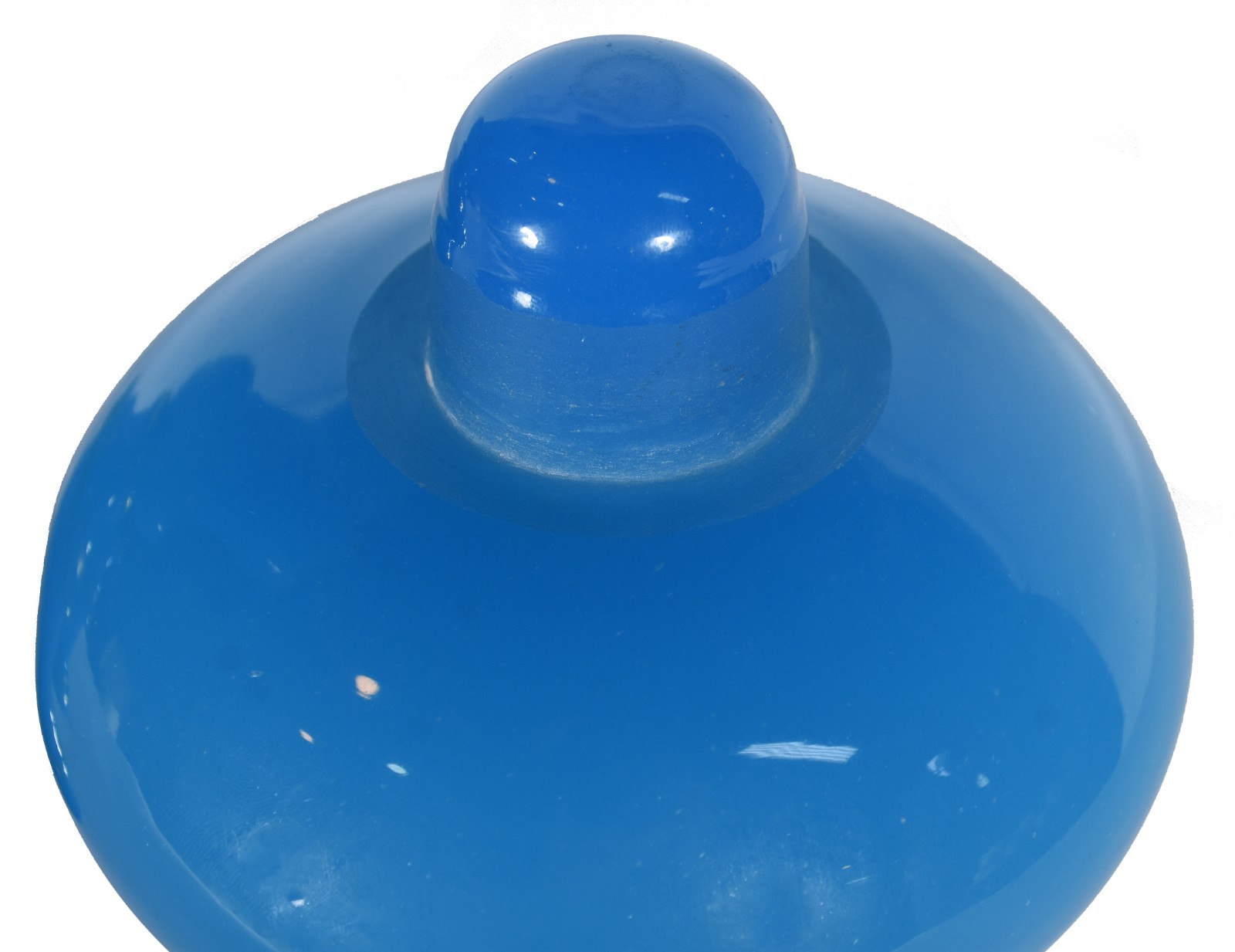 Par de belíssimos vasos de opalina francesa na cor azul turquesa... - foto 6 de 7