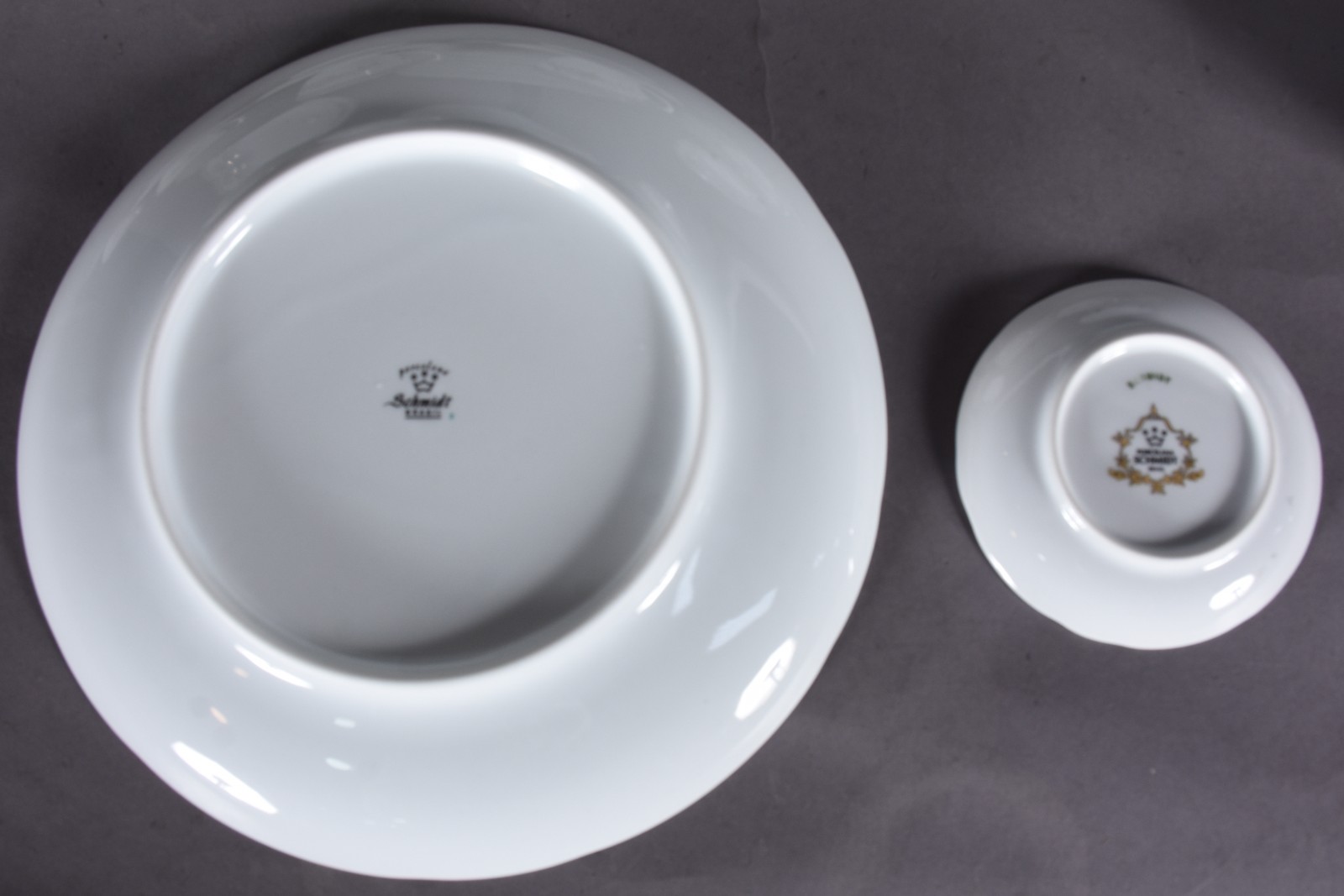 Aparelho de jantar de porcelana nacional Schmidt, branca com borda... - foto 10 de 10