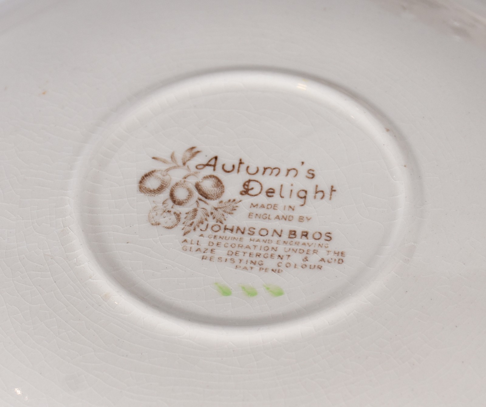 Aparelho de jantar chá, café de faiança inglesa "Autumn's Delight"... - foto 10 de 10