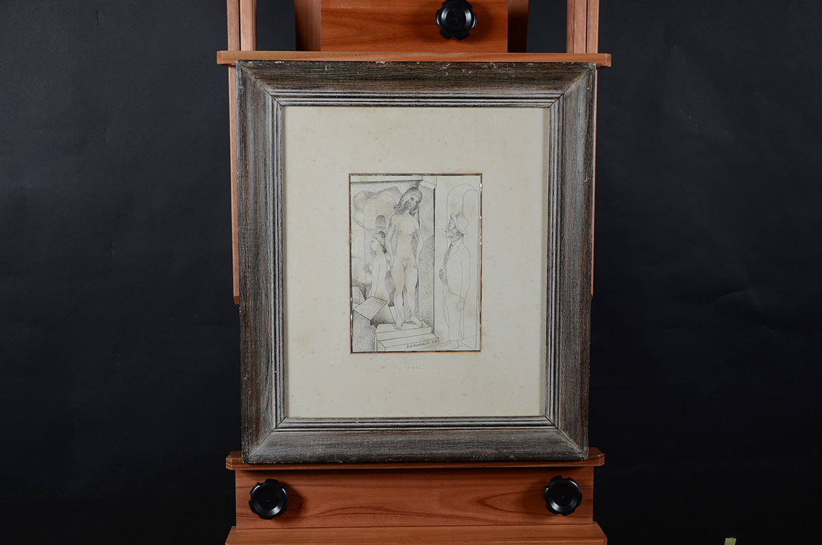 DI CAVALCANTI - Figuras - datado 1970 - desenho - 31 x 23