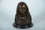BOTERO - Escultura de bronze representando Mona... - BOTERO - Escultura de bronze representando Monalisa. Alt. 27 cm. (réplica)