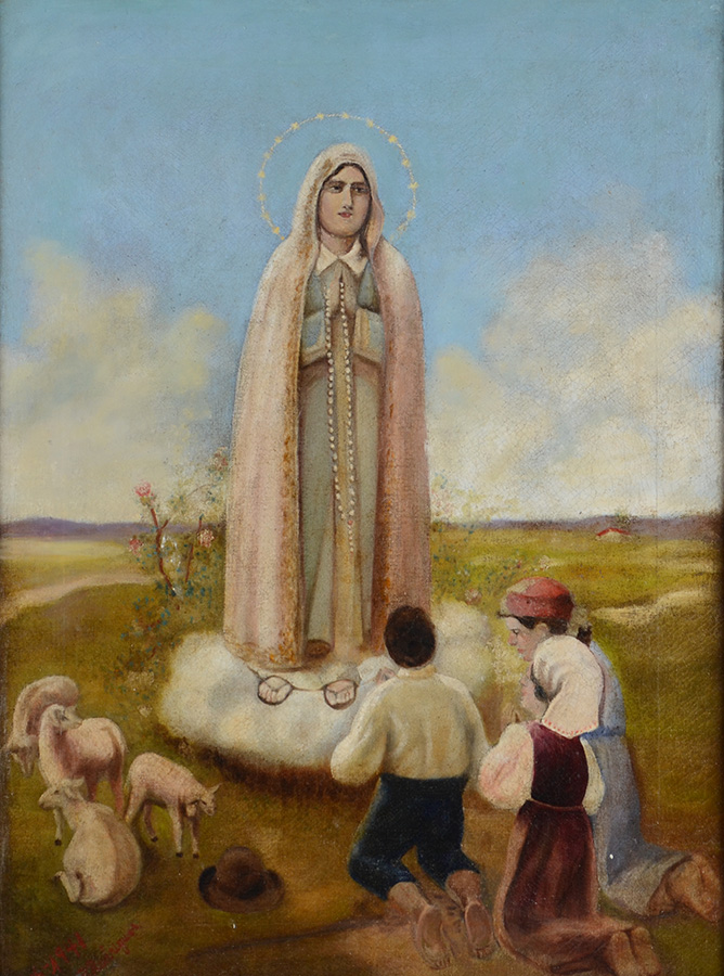 RODRIGUES - Nossa Senhora de Fátima com crianças - ost - 64 x 50... - foto 2 de 3
