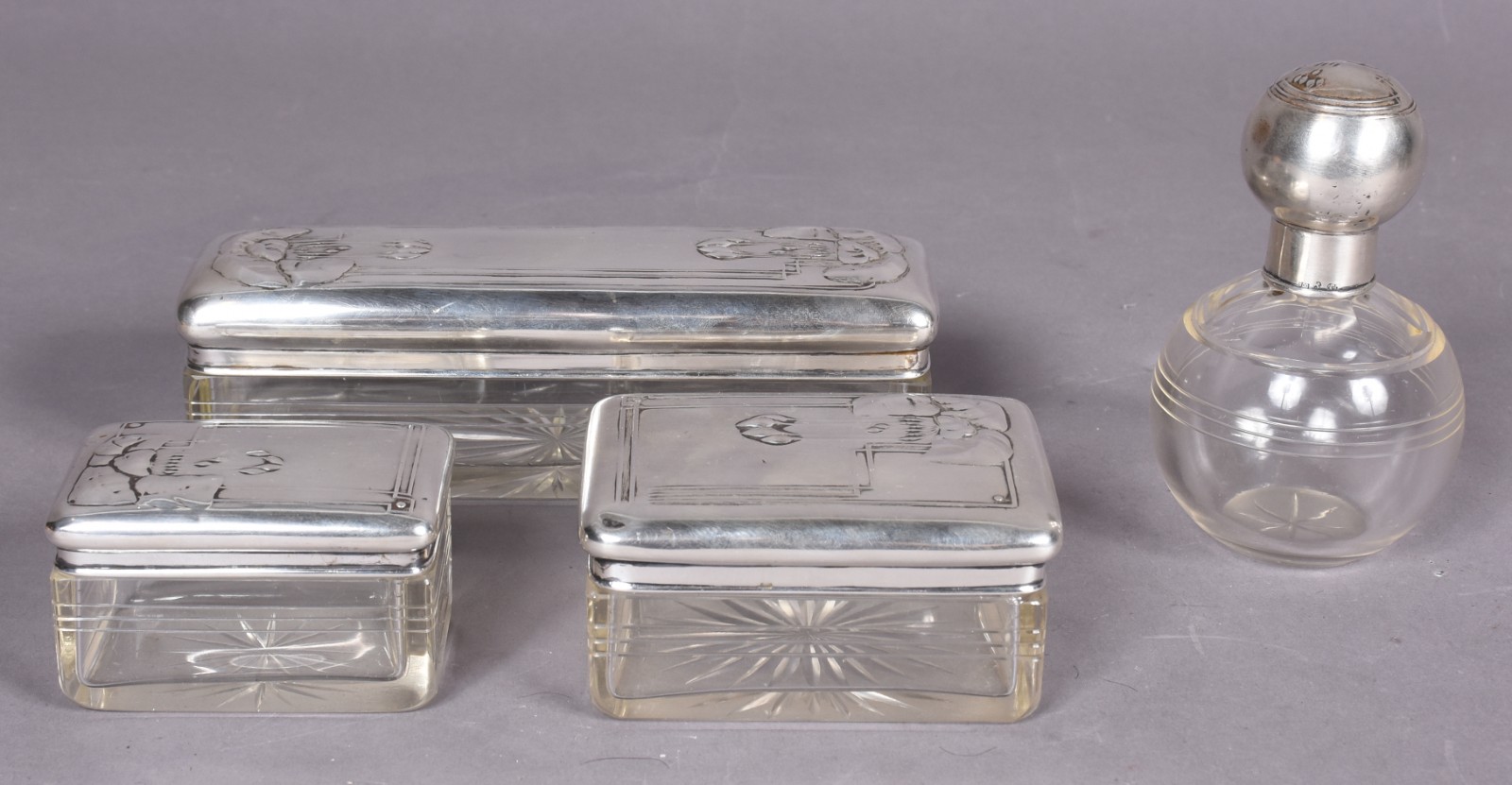 Conjunto de toucador para toillete de prata contrastada 800 mls... - foto 2 de 11