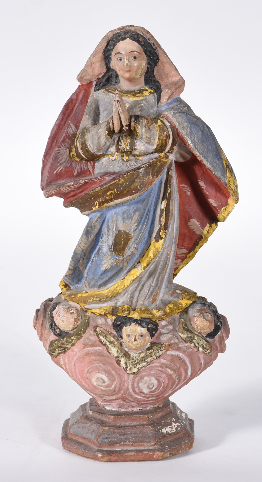 Nossa Senhora da Conceição- Imagem de madeira policromada e dourada. - foto 1 de 5