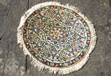 Tapete Naim redondo. Diam. 76 cm. - Tapete Naim redondo. Diam. 76 cm.