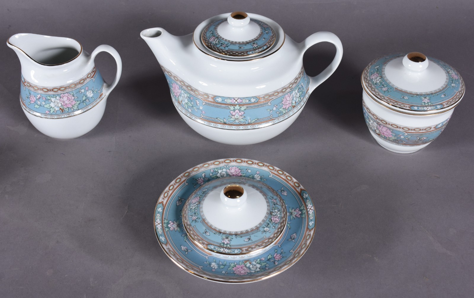 Serviço para chá de porcelana Schmdit composto de: 6 xícaras com... - foto 3 de 5