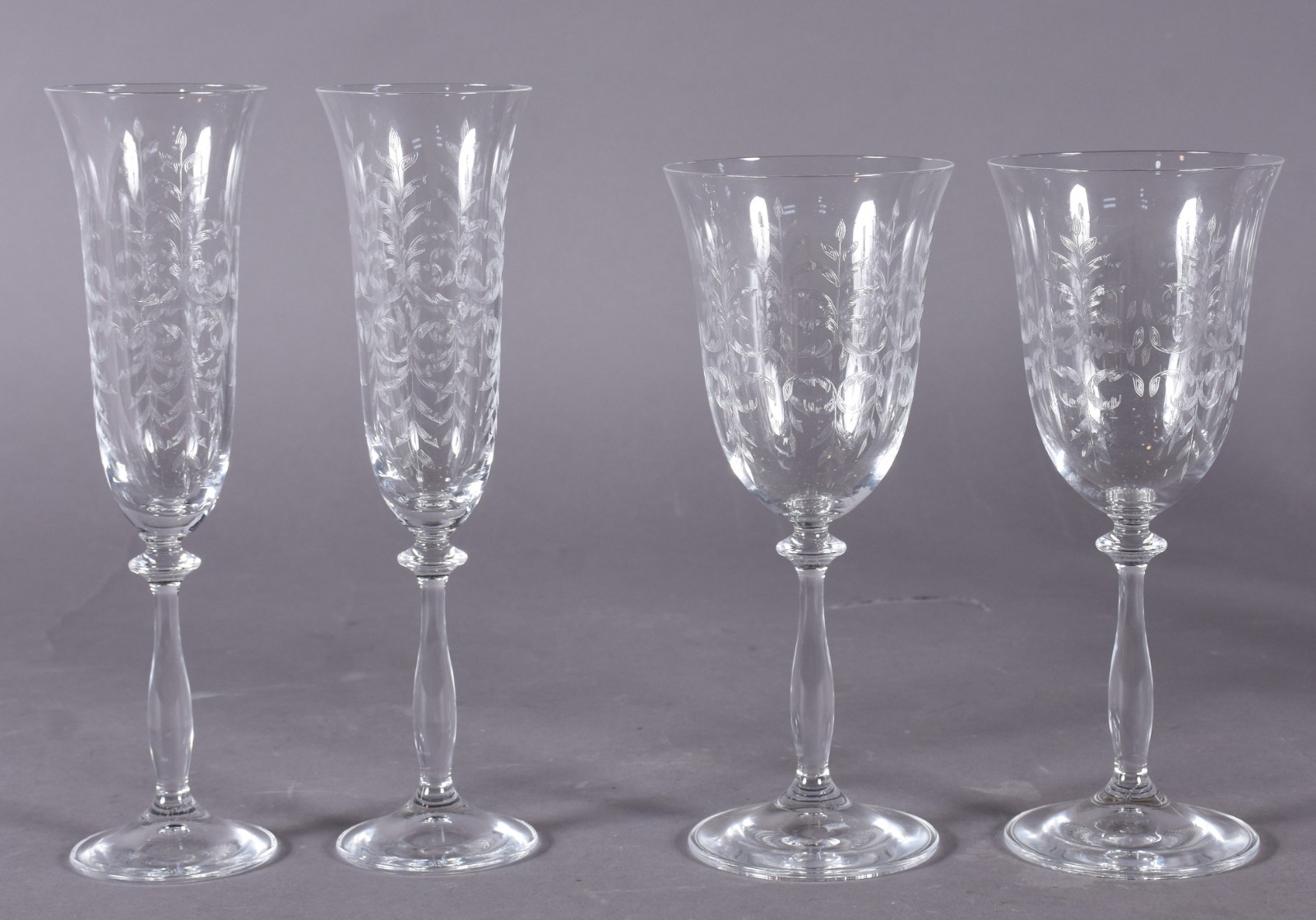 Conjunto de cristal da Bohemia composto de 6 taças para vinho tinto e... - foto 4 de 4