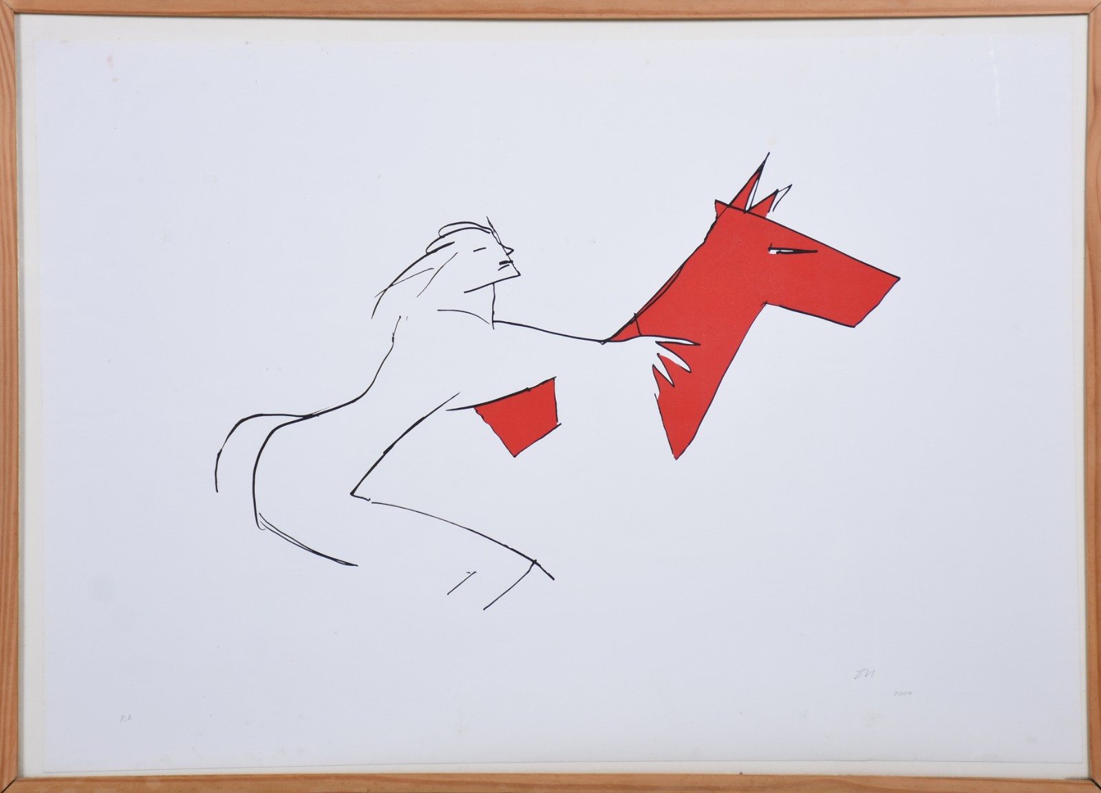 Oscar Niemeyer (1907-2012), Mulher e cavalo vermelho - foto 2 de 5