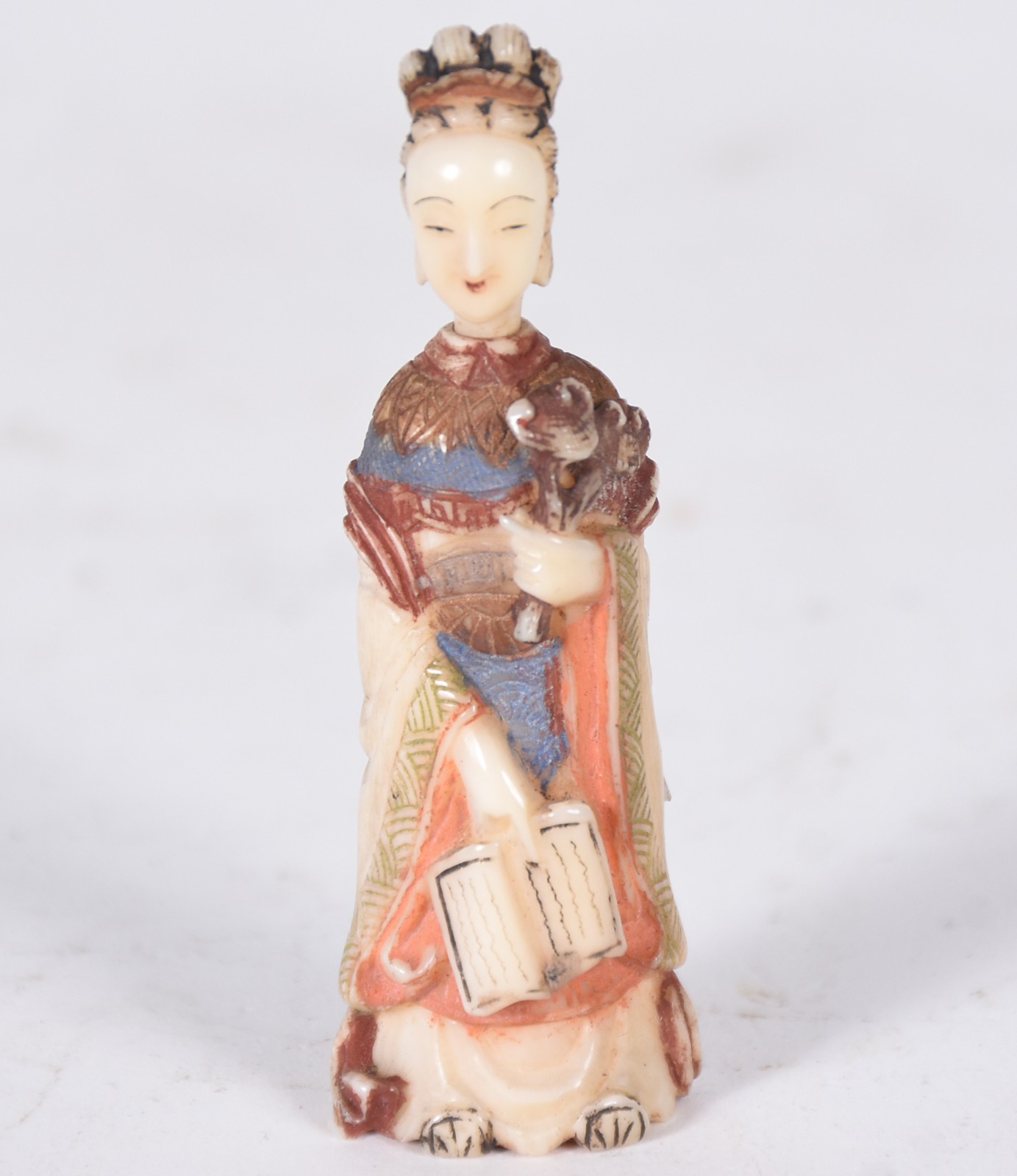Quatro miniaturas, sendo: perfumeiro na forma de dama oriental; anta... - foto 4 de 8