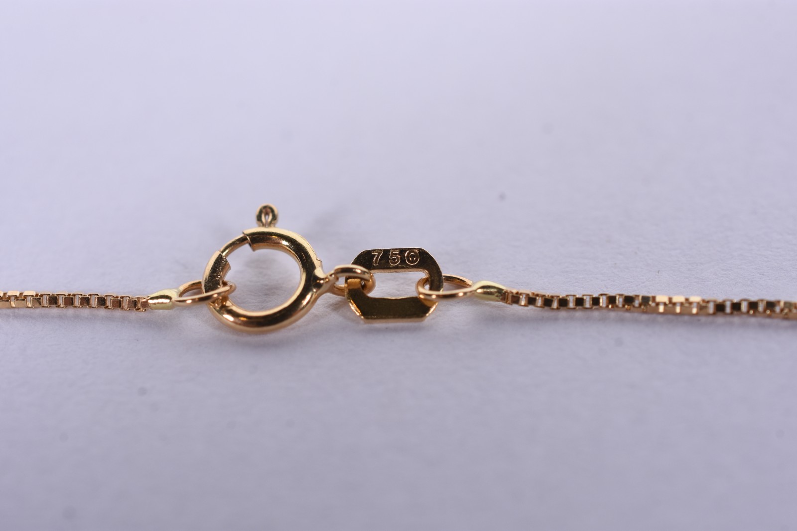 Colar de ouro 18k contraste 750, pingente em forma de coração com... - foto 4 de 5