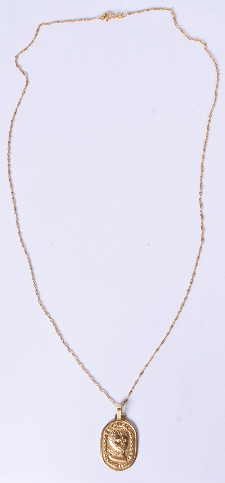 Colar de ouro 18k contraste 750, pingente escrava (Por motivos de... - foto 2 de 4