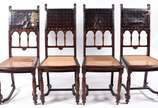 Antigo conjunto de Mesa de jantar de madeira no... - Antigo conjunto de Mesa de jantar de madeira nobre, elástica, com 4 tabuas extensoras medido 0,44 x 1,20 m. cada. Base com pernas cilíndricas fr...